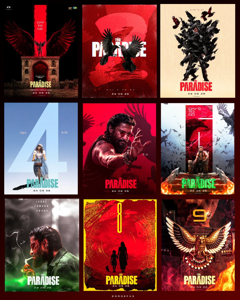 ZoroEfx3's tweet photo. My Poster s For #TheParadise #Nani
@NameisNani l @odela_srikanth https://t.co/a3c9FDPX5y
