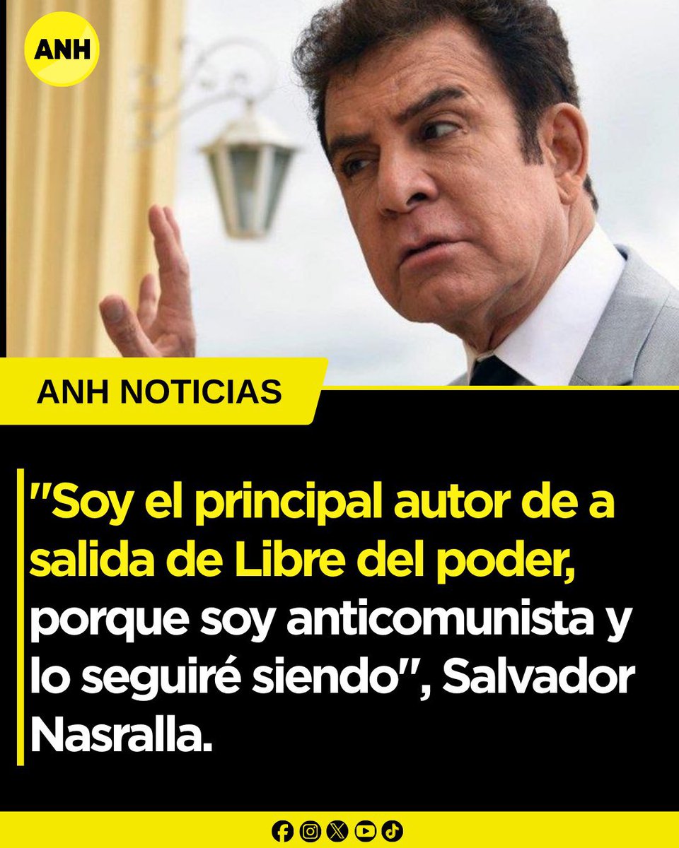 Agresio's tweet photo. Quien lo llamó comunista fue Trump. Al repetir constantemente que no es comunista, solo está cayendo en el juego de los cachurecos. Usted ya no necesita ni necesitará del lobby republicano de Miami ni de María Elvira Salazar, quienes de hecho lo abandonaron a la primera, como para seguir con ese discurso del “anticomunismo”. Recuerde que los republicanos salen del Congreso en menos de dos meses y de la Casa Blanca en dos años. Cambie el rumbo de su campaña, porque dudo que al final de la presidencia de Nasry Asfura la gente vaya a encontrar atractivo ese discurso ya gastado. Enfóquese en quién es usted como candidato y no en lo que no es.

Trate de unir y atraer tanto a los votantes arrepentidos y decepcionados del Partido Nacional como a quienes ya no ven a LIBRE como una opción. Adjetivos como “comunista” o “fascista” más bien restan en lugar de sumar.