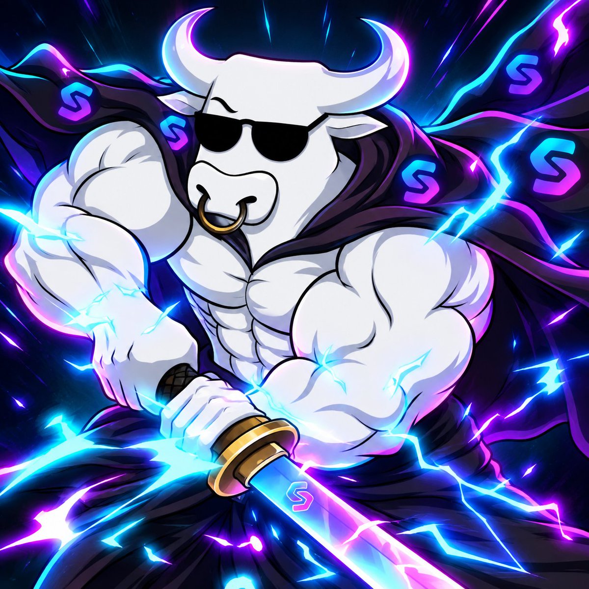 FuseBullX's tweet photo. One blade. One mission. $BULL. https://t.co/CZTOxx29hM