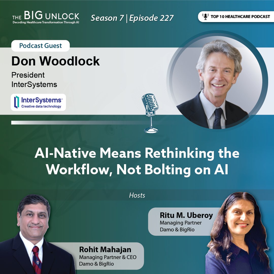 damoconsult's tweet photo. The AI conversation is shifting from “What can we use it for?” to “Is the benefit greater than the cost?”
Don Woodlock discusses the move toward ROI-focused AI adoption on The Big Unlock. 🎧 https://t.co/kYGYHwcm5a
#AIinHealthcare #HealthcareAI @InterSystems https://t.co/awXZQMiOvz