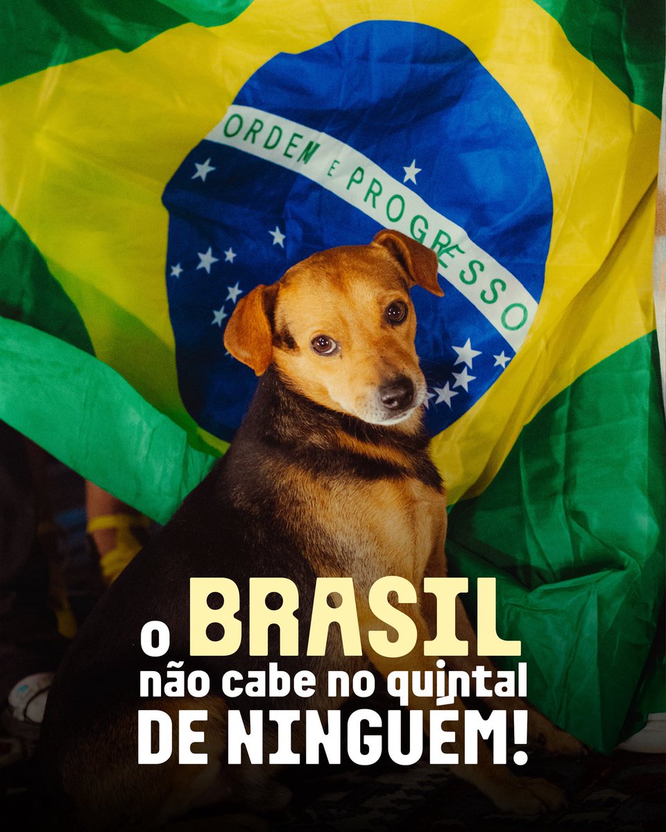 2tteus's tweet photo. O Brasil não é quintal de ninguém 🇧🇷 https://t.co/dVAyVax3sM