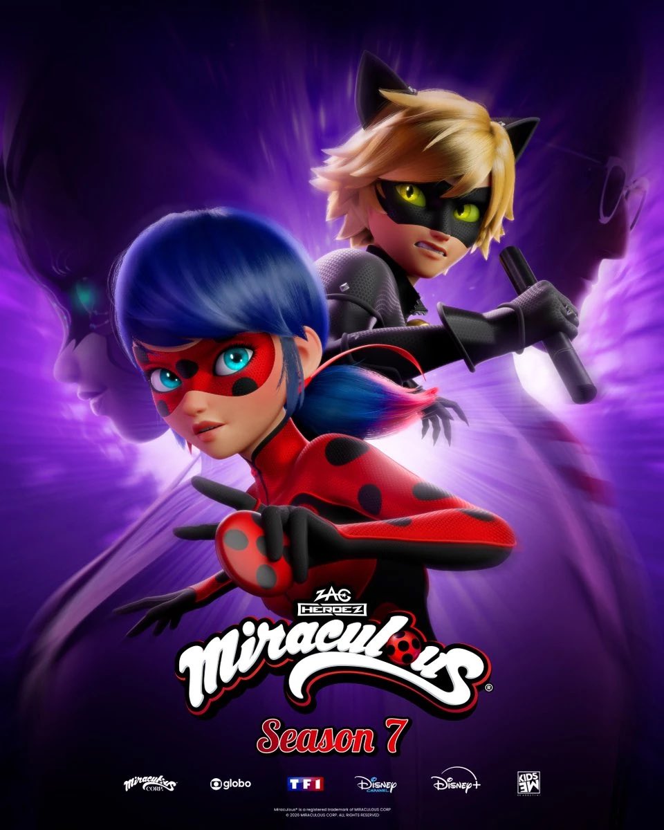 amityxladybug's tweet photo. Nuevos héroes, nuevos villanos, nuevos akumas, nuevos desafíos le esperan a Marinette.

Estreno SÉPTIMA TEMPORADA de “Las Aventuras de Ladybug” el sábado 14 de Noviembre a las 10.40 en Disney Channel España. https://t.co/mSk2hqo8cp