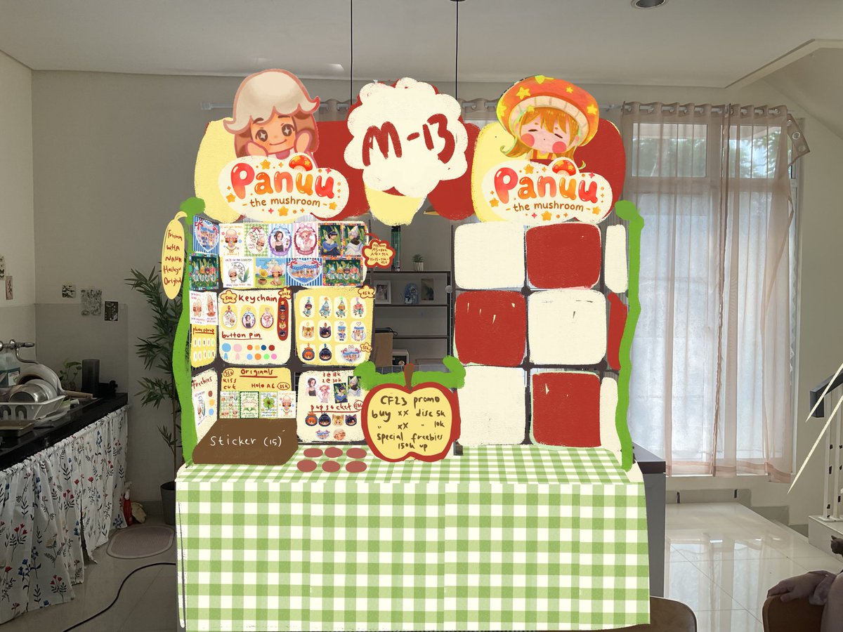 studio_ripple's tweet photo. Simulasi booth buat di #Comifuro nanti 🥹🫶 kameranya kedorong” sama meong 😭😭 yuk mampir ke Studio Ripple x Panuu di M-13 bakal ada banyak freebiess !! #CF23 https://t.co/u31cHjeQDr