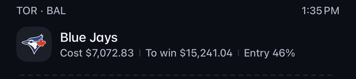 CodePikas's tweet photo. $7,000 on the Blue Jays to win $15,000

If this hits i’ll giveaway $500

5 Winners in Crypto or Cashapp https://t.co/zDHfrJH9kZ