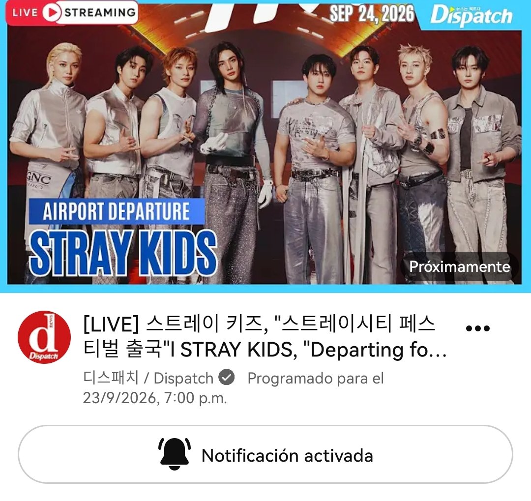 skzinfoespmx's tweet photo. Oficialmente la prensa de Corea anunció que Stray Kids estará partiendo a México en la mañana del 24 de Septiembre (KST) ✈️ para asistir al STRAYCITY

https://t.co/F032BUo1VB https://t.co/B0O6svz0wc