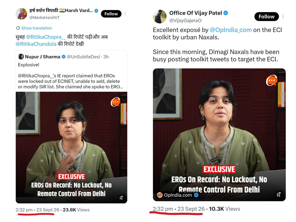 zoo_bear's tweet photo. What timing @VijayGajeraO! Tool Kit exposed.  Are they getting foreign funds to defame Indian Journalists? 🤔 https://t.co/Fie7w8Li8K
