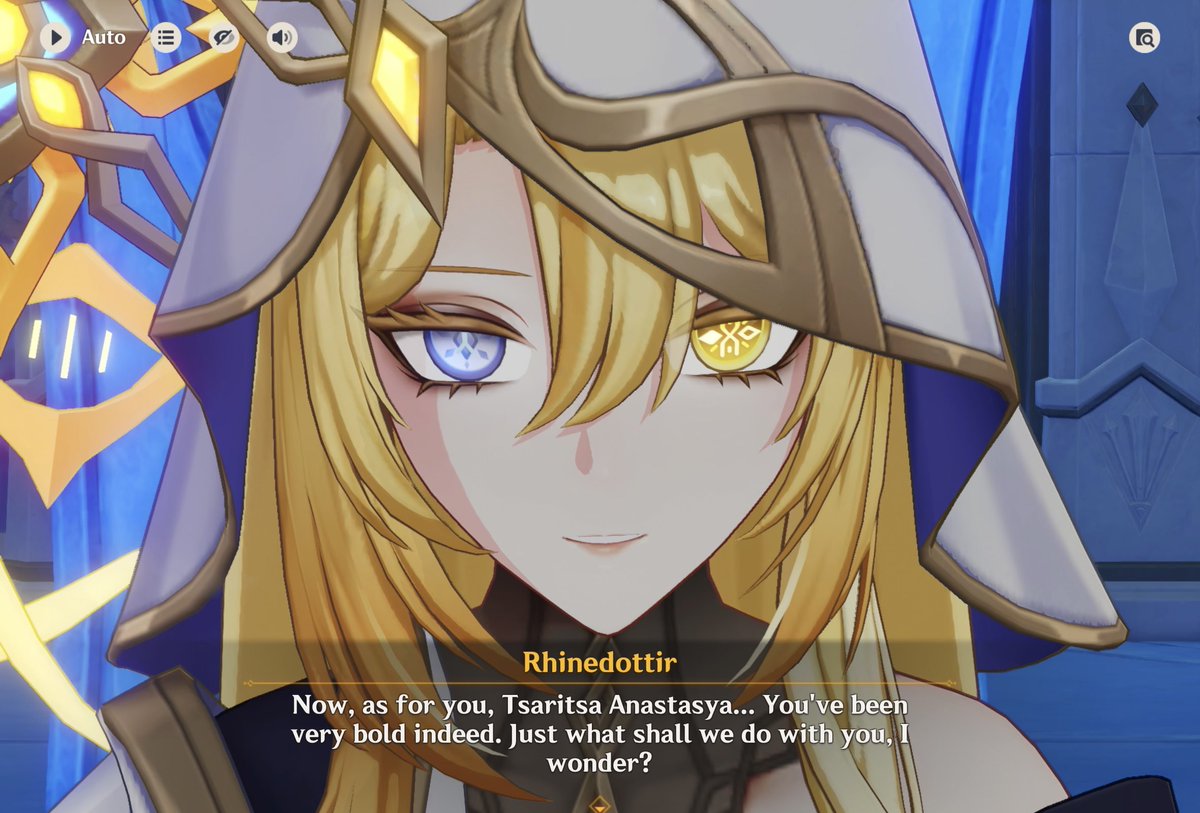 stlrnhxnters's tweet photo. genshin 7.1 aq spoilers /

rhinedottir got so bricked up with how anastasya outwitted her and ronova that she decided not to punish her lmfaoooo i know what you are . https://t.co/k4GByydi37