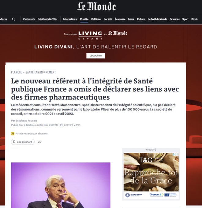 verity_france's tweet photo. Comment peut-on faire confiance à Santé publique France qui ne prend aucune précaution dans ses recrutements ? Cet homme a reçu presque de 200000 euros de Pfizer entre 2021 et 2023. Pfizer l’a employé pendant 4 ans. https://t.co/bAgwnFrSnm