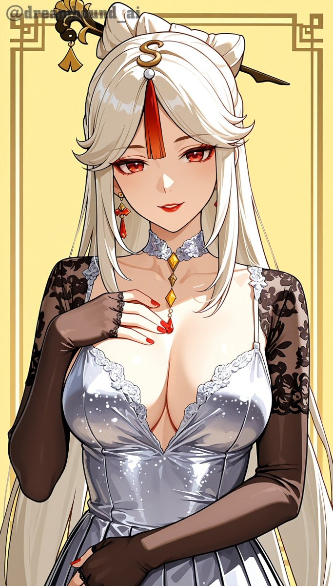 dreambound_ai's tweet photo. They carry elegance, and their presence embodies the grace of royalty. 👑✨️

.
.

• Created on: @moescapeai

.
.

#Anime #Trending #ExplorePage #RaidenShogun #GenshinImpact https://t.co/QVwvWYITC7