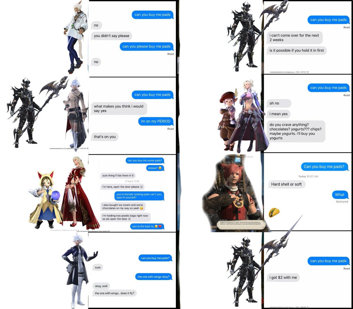 BigSisFranziska's tweet photo. I ran outta Scions so I just added G'raha and Estinien because they're the most likely to join https://t.co/YJDxlpPuhg
