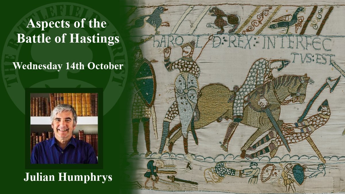 battleftrust's tweet photo. Wednesday 14th October 2026, 8pm.

Battlefields Trust Members' Online Talk:
Aspects of the Battle of Hastings - Questions and Controversies.

For further details, see Events in our bio. https://t.co/aR9aij9fP0