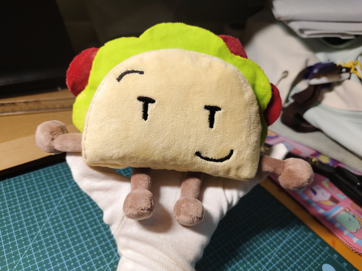 jingquan123's tweet photo. 花了半天时间终于做好了，哈哈她的内馅都是磁吸的😋🌮 https://t.co/lyXeiyM19m