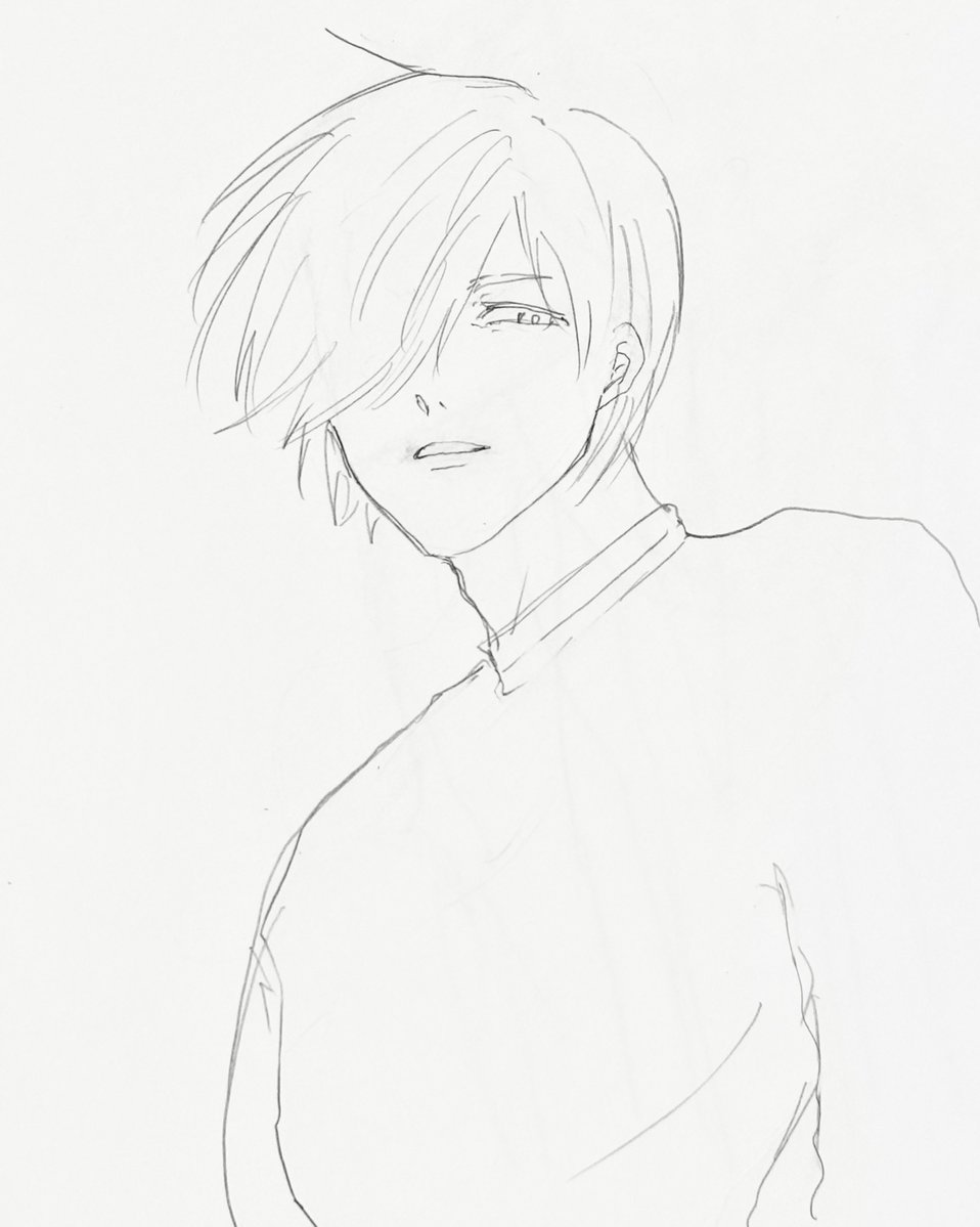 ntr0802's tweet photo. めっちゃめろいユの顔描けた https://t.co/TBslnqy6dg
