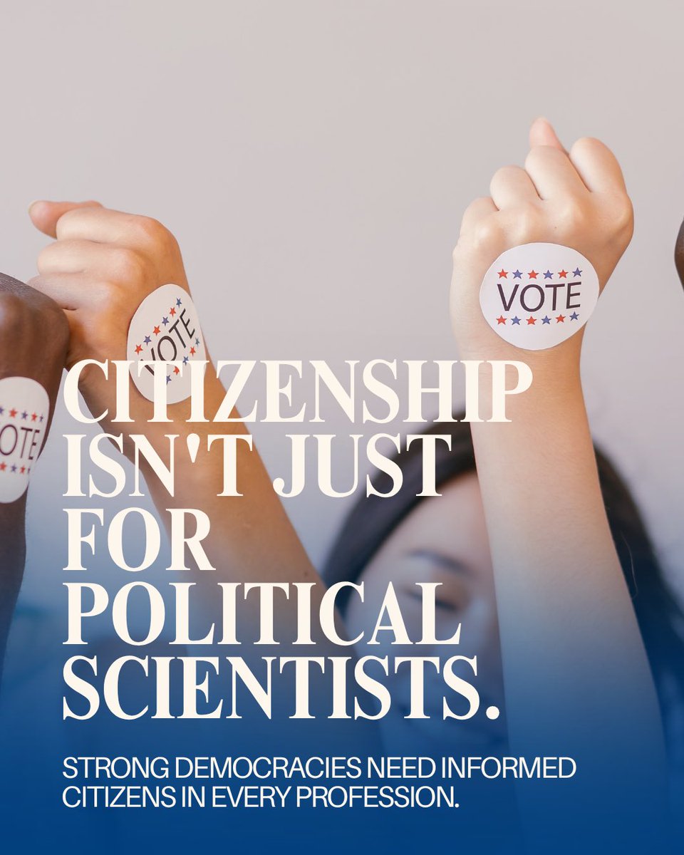 thecivicagora's tweet photo. Democracy is shaped by more than politicians.

Professionals from every field make decisions that influence public life.

Watch the full webinar https://t.co/sQPSDePlZq https://t.co/cOZAFU6ks3