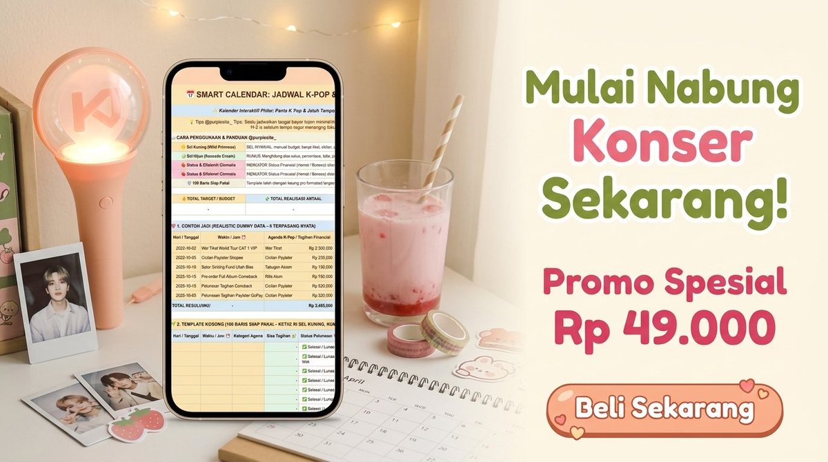 purplesite_'s tweet photo. buat mutualan yg mau stop lingkaran setan paylater dan mulai nabung konser dgn aman, bisa pake tracker ini yaa.
lagi promo dari 199k jadi cuma 49k aja! 💸 sekali bayar buat seumur hidup.
cek di sini: https://t.co/XIt2oHpDyQ https://t.co/D9q2lJ5tfY