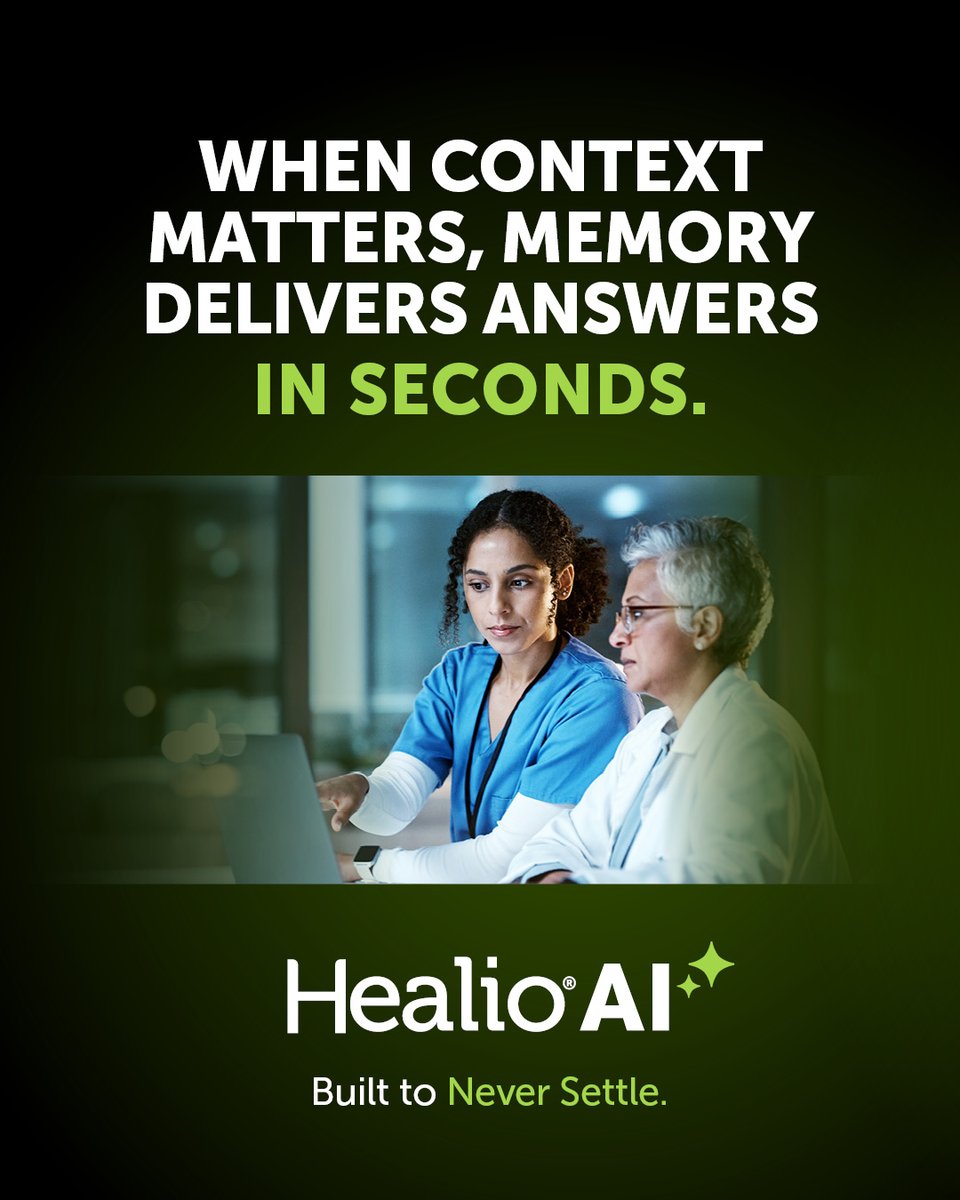 GoHealio's tweet photo. Is your current AI smart enough to keep up with you?

Healio AI learns your preferences and builds on past conversations to optimize your daily workflow. 

Try it today: Compare recently updated clinical guidelines from major organizations. https://t.co/aA09jvPM6w https://t.co/nPZG0XFs9l