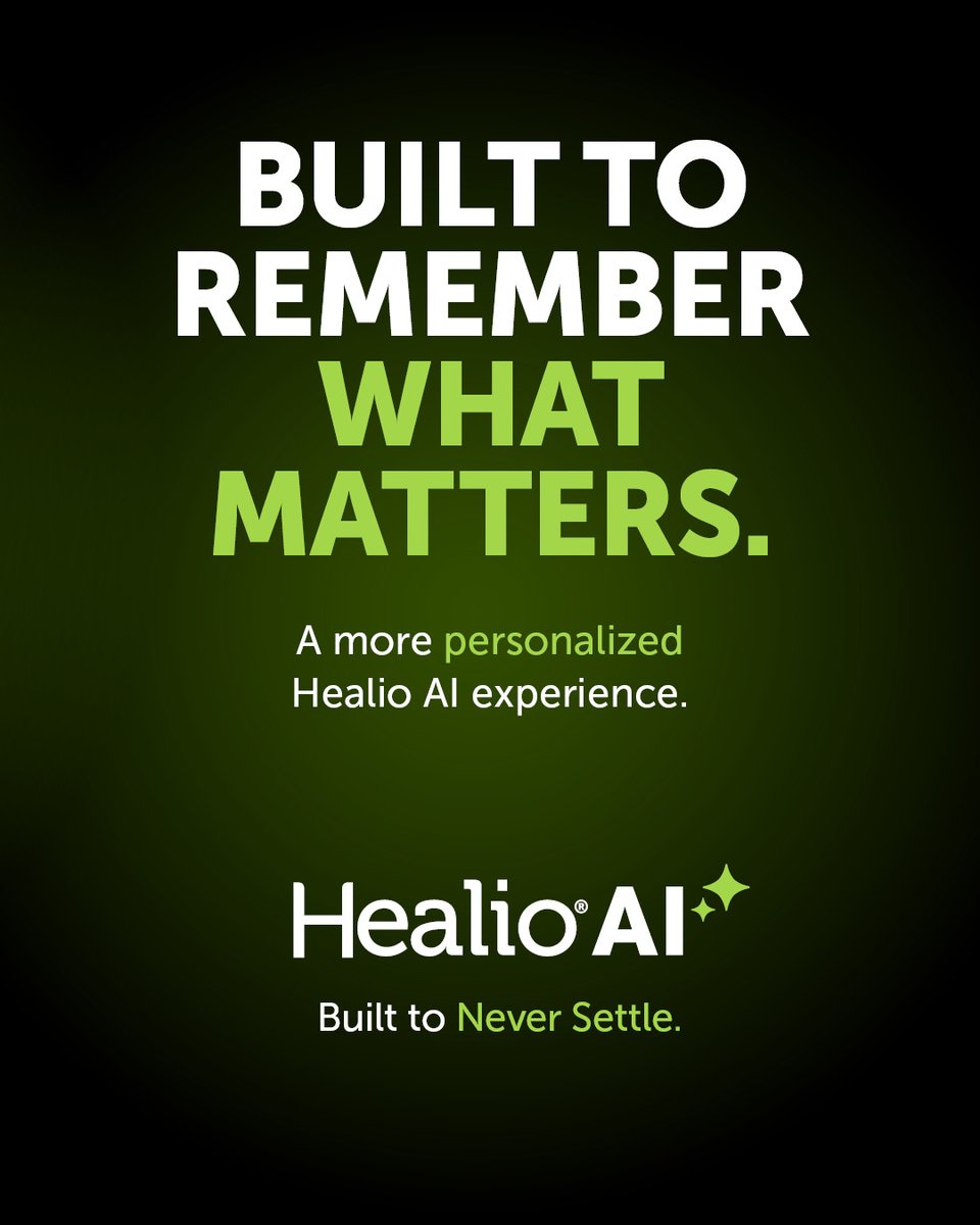 GoHealio's tweet photo. Is your current AI smart enough to keep up with you?

Healio AI learns your preferences and builds on past conversations to optimize your daily workflow. 

Try it today: Compare recently updated clinical guidelines from major organizations. https://t.co/aA09jvPM6w https://t.co/nPZG0XFs9l