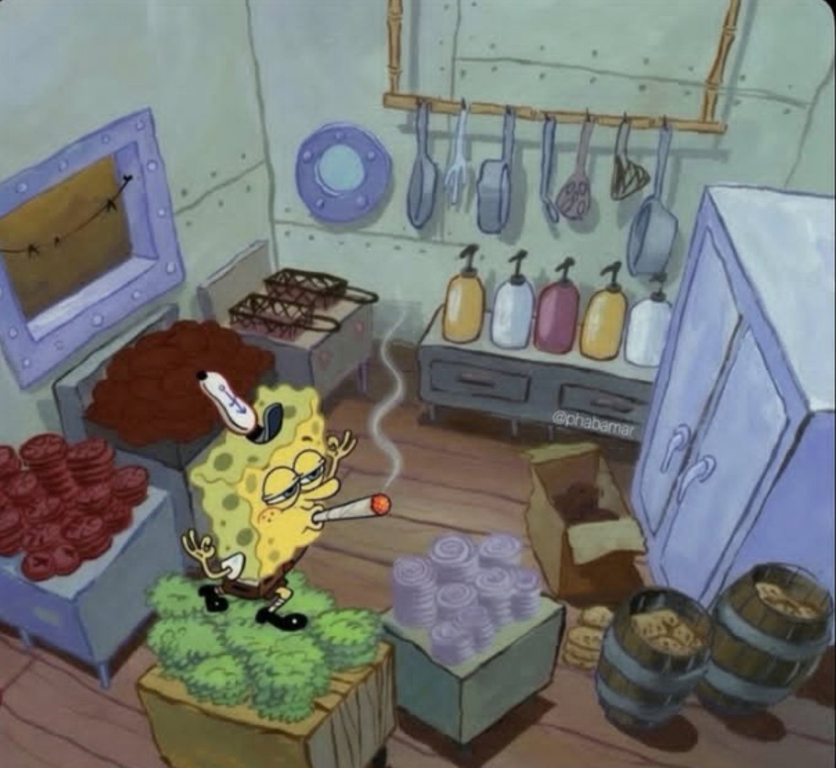 Alot091's tweet photo. You smoke at parties tryna look cool.
Iget high as fuck and turn the whole kitchen spotless.🍃 https://t.co/HL0sXcNIAS