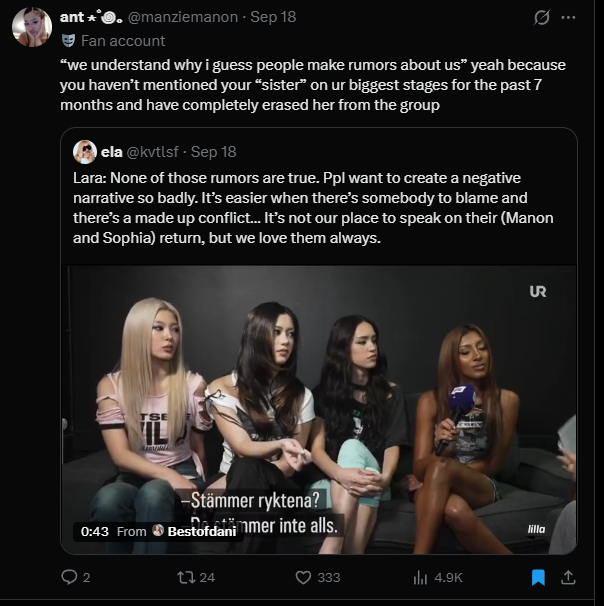 SakuRaj_'s tweet photo. “I'm not saying she deserves it, BUT”

U guys don't even try to hide your hatred anymore. All these years that Lara has talked about her “sister,” you've called her an attention-seeker and a liar, and now that she's defending herself, is wrong too?? https://t.co/EafaMGcXPZ