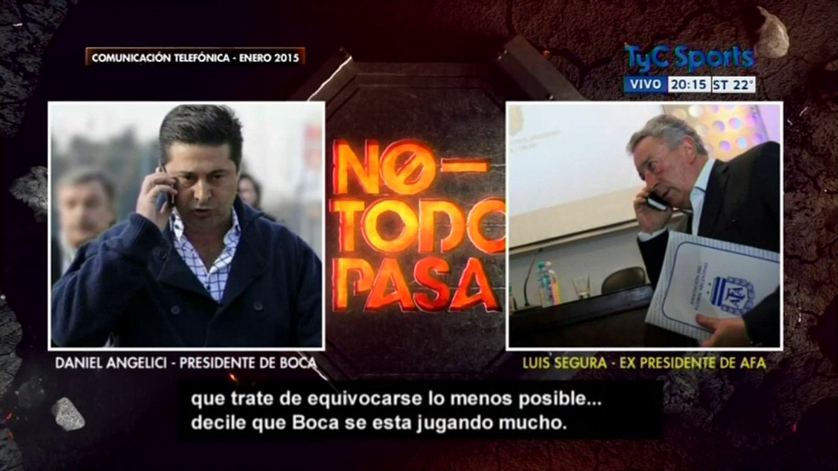 galera_y's tweet photo. - Angelici: “Con Velez nos jugamos mucho. Decile a Delfino que se equivoque los menos posible”

- Presidente AFA: “Quedate tranquilo que el hincha numero uno en este partido soy yo”

Boca ganó y entró a la Libertadores, donde perdió 0-1 con River y lo suspendió. Todo vuelve. https://t.co/Vysc6IV6wC