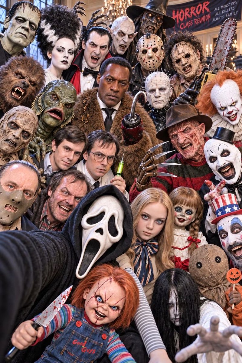 Chucky_Tribute's tweet photo. 🎃💀 THE HORROR CLASS REUNION IS HERE! 💀🎃
#HorrorMovie
#horrormovies
#HorrorGames
#HorrorFamily
#HorrorStory
#HorrorBooks
#horrors
#horror https://t.co/wmOrFQycg6