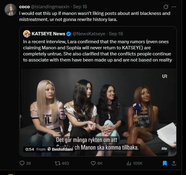 SakuRaj_'s tweet photo. “I'm not saying she deserves it, BUT”

U guys don't even try to hide your hatred anymore. All these years that Lara has talked about her “sister,” you've called her an attention-seeker and a liar, and now that she's defending herself, is wrong too?? https://t.co/EafaMGcXPZ