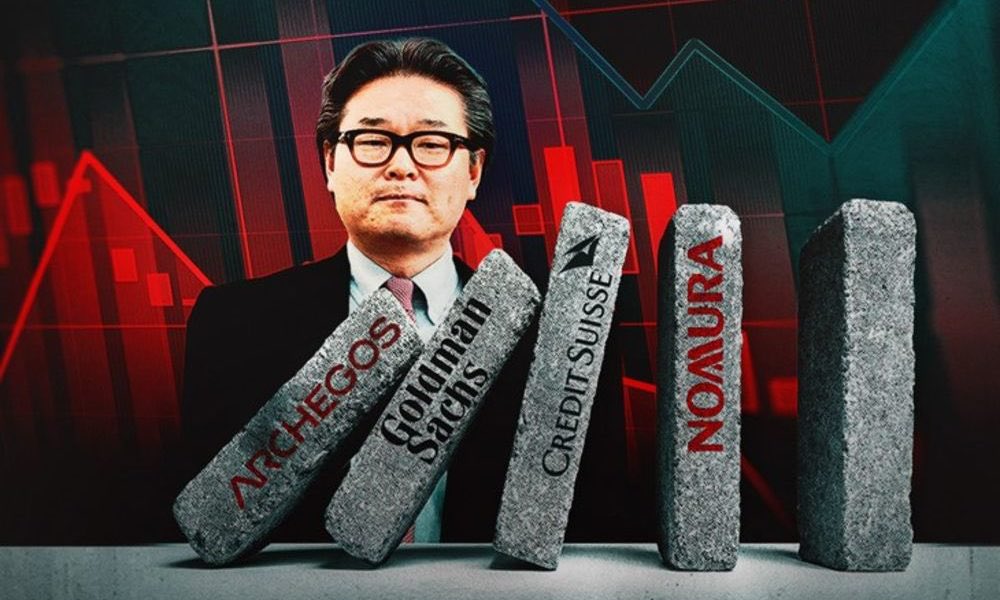 FinanceLore's tweet photo. The unwind week:

• 22 Mar 2021 — ViacomCBS, Archegos’s largest CS position, fell 6.7% and kept dropping
• 24 Mar — Tencent Music plunged ~20%; CS prepared a ~$2.7 billion variation-margin call
• 25 Mar — CS issued margin calls totaling over $2.8 billion; Archegos said cash was exhausted
• That evening, on a multi-broker call, Archegos said it had ~$120 billion in gross exposure and only $9–10 billion in remaining equity (CS report)
• Brokers refused a standstill
• 26 Mar — CS delivered an Event of Default and began liquidating

A family office asking for patience while holding eight-figure notional concentration is already too late.