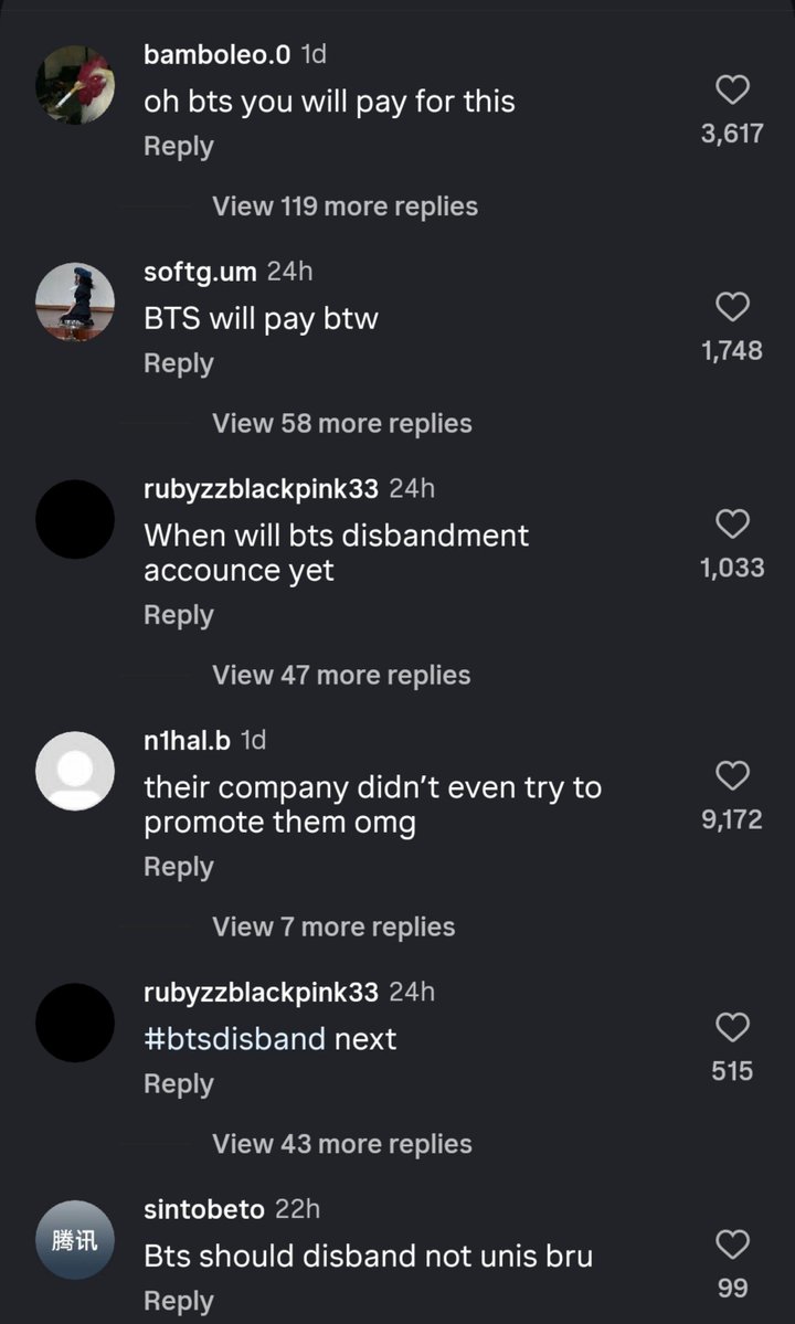 rmjiyoohojivkoo's tweet photo. " BTS will pay for this" Mind you BTS have no idea who these nugus are 😭😭😭😭😭😭😭😭😭😭 https://t.co/IybbTB1aKQ