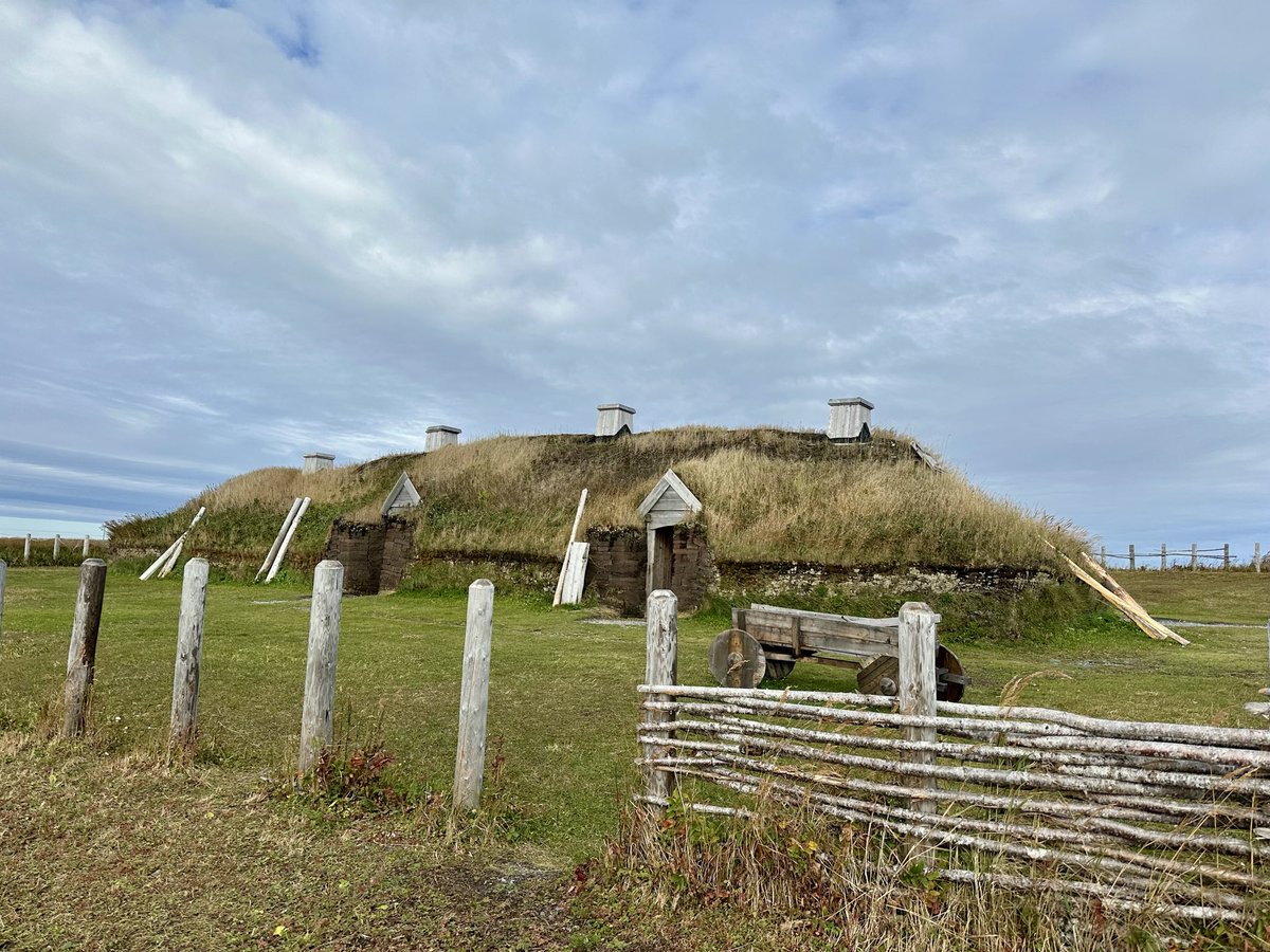 SweAmbCAN's tweet photo. On a Nordic outreach trip to  Newfoundland, paid a visit to the spectacular UNESCO World Heritage site at L’Anse aux Meadows - the only authenticated Viking site in North America where a Norse expedition under the leadership of Leif Eriksson set up an encampment 1000 years ago. https://t.co/sg8e43Z2bQ