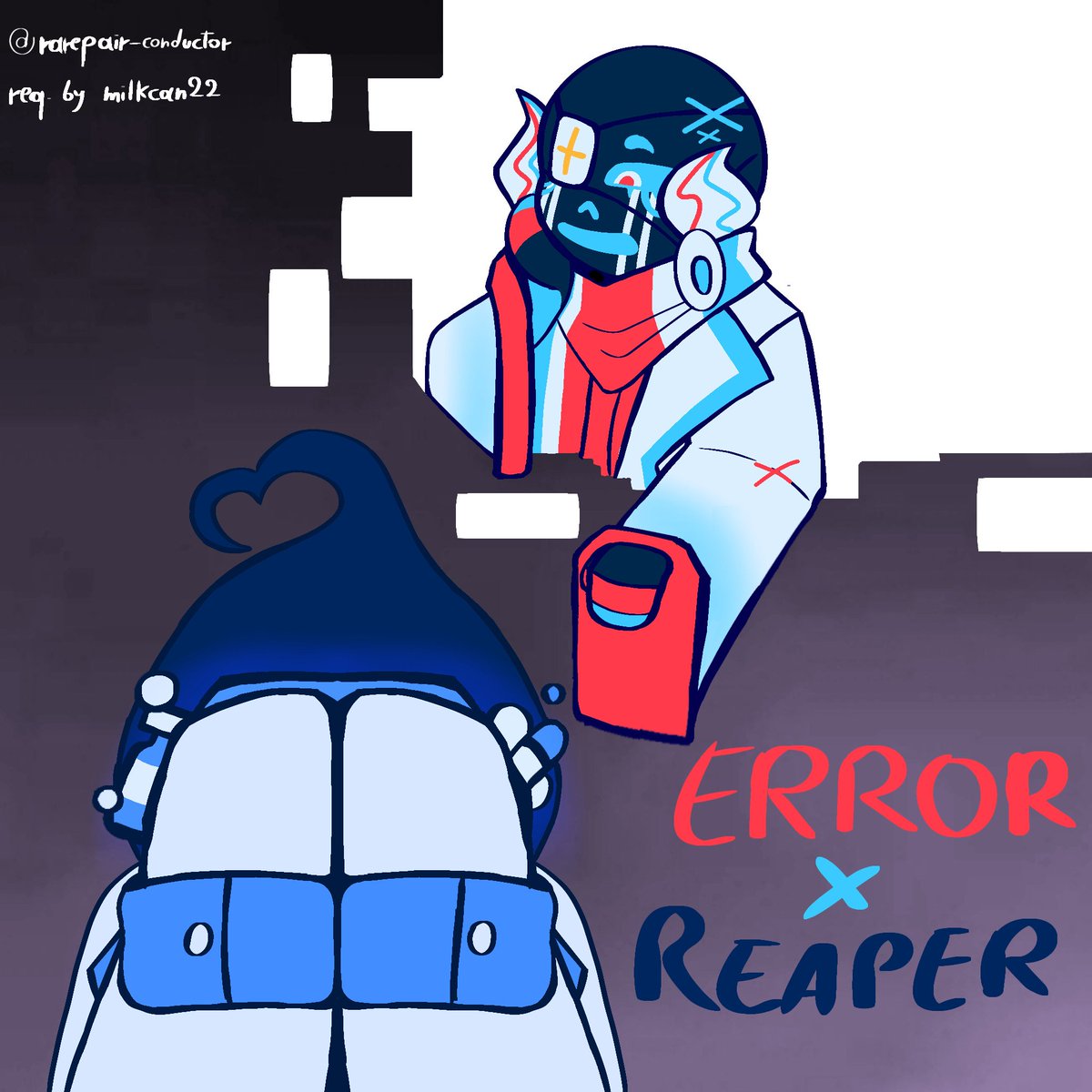 snakeonanebula's tweet photo. Little drawing I made for a Tumblr rarepair blog I'm part of (rarepair-conductor). Reaper's pose is based on Boos from Super Mario, I just think it's a cute fact
Trickster Virus designs by trick-pie on Tumblr! https://t.co/It7q2nBvOT