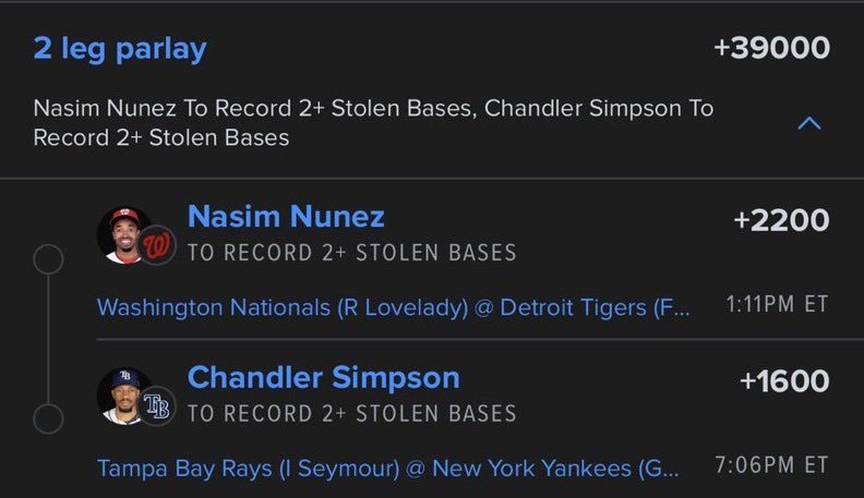 HARRYLOCKSqreg's tweet photo. I may play this everyday till the regular season ends

Let’s push 50 stolen bases fellas 🏃🏾‍♂️

@GamblyBot https://t.co/sKOCLaJVDw