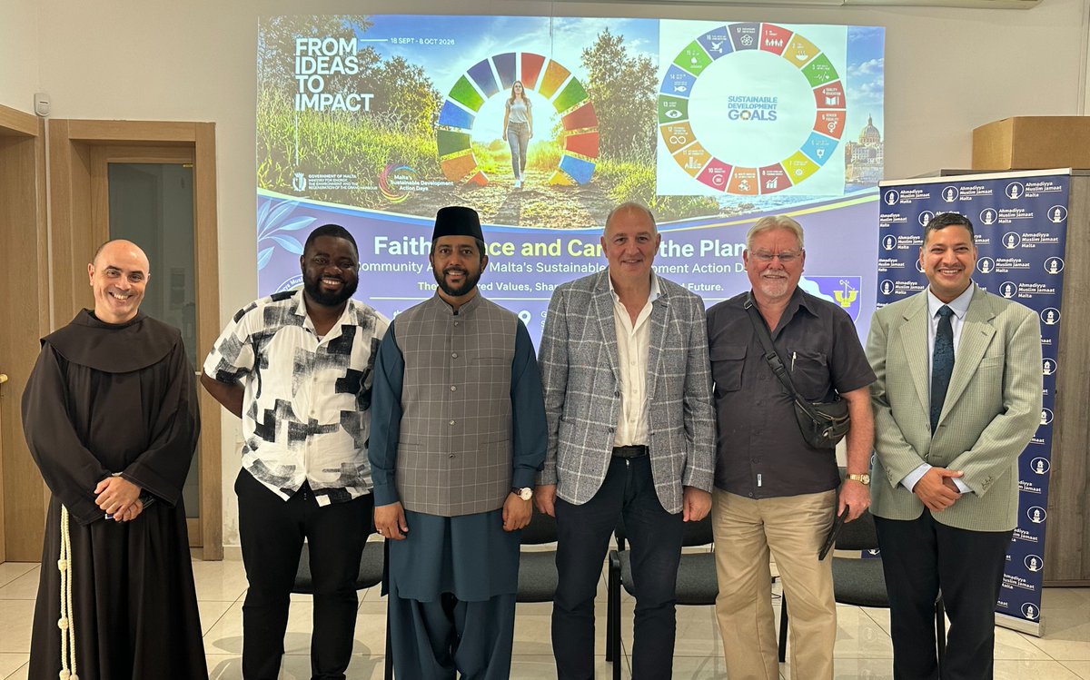 LaiqAtif's tweet photo. #Ahmadiyya #muslim Jamaat #malta Participates in “Malta’s Sustainable Development Action Days 2026: From Ideas To Impact!”  https://t.co/0Rbv6mJiDY #SDGs #sustainability #europe #Eu #ESDW2023 #ESDW2025 #ESDW2026 #environment https://t.co/VaZ1DXl8Cz