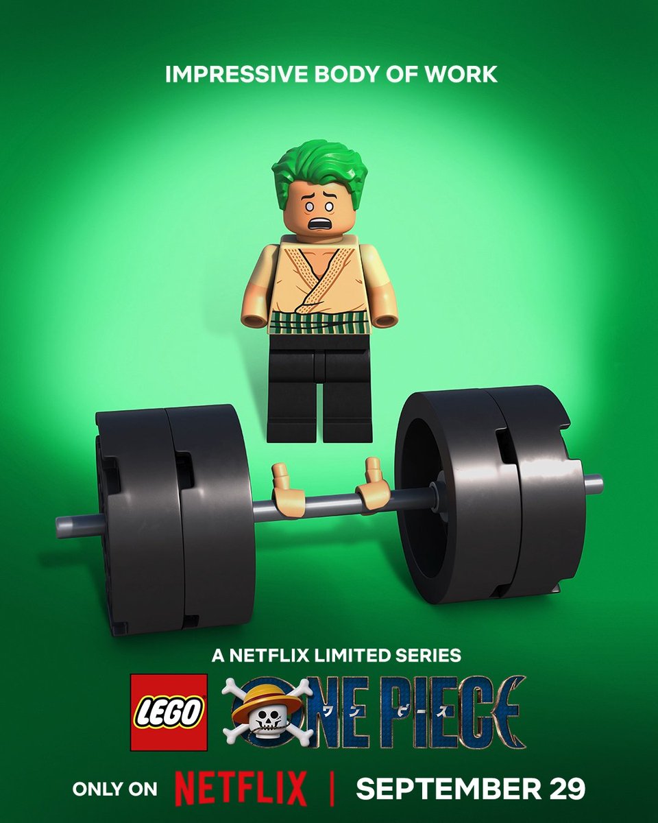 whatonnetflix's tweet photo. New posters for LEGO ONE PIECE - coming to Netflix next week! https://t.co/ndTJLhtDFy