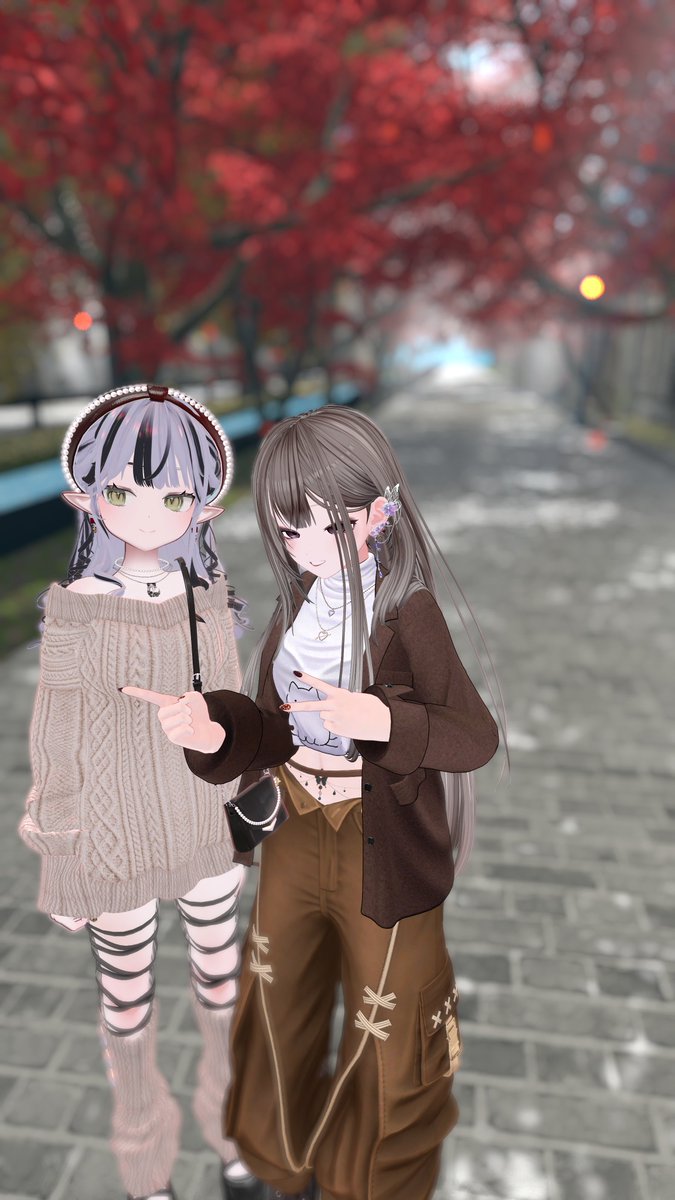 amocha_vrc's tweet photo. 秋コーデ撮影会したよん🍂 https://t.co/ee0bcjIggE