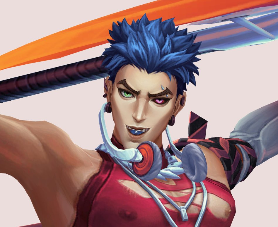 One_eyedOni's tweet photo. Kayn, the hair dye goes on your hair, not your tongue. idiot. https://t.co/rlyaqIgUgV