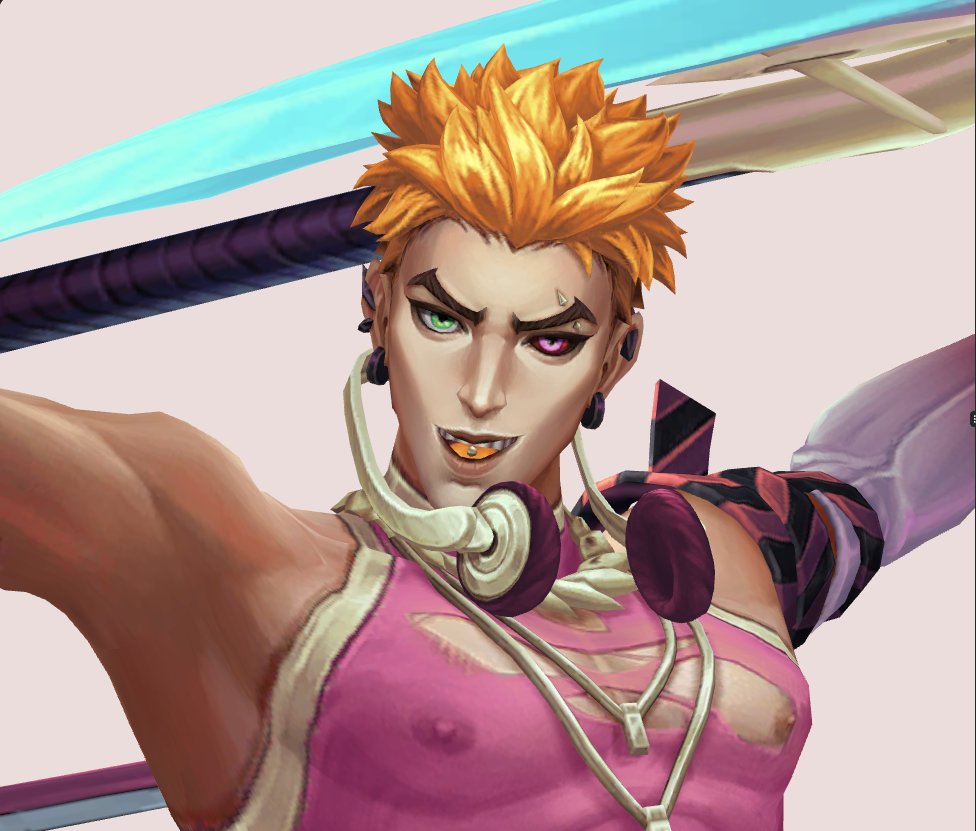 One_eyedOni's tweet photo. Kayn, the hair dye goes on your hair, not your tongue. idiot. https://t.co/rlyaqIgUgV