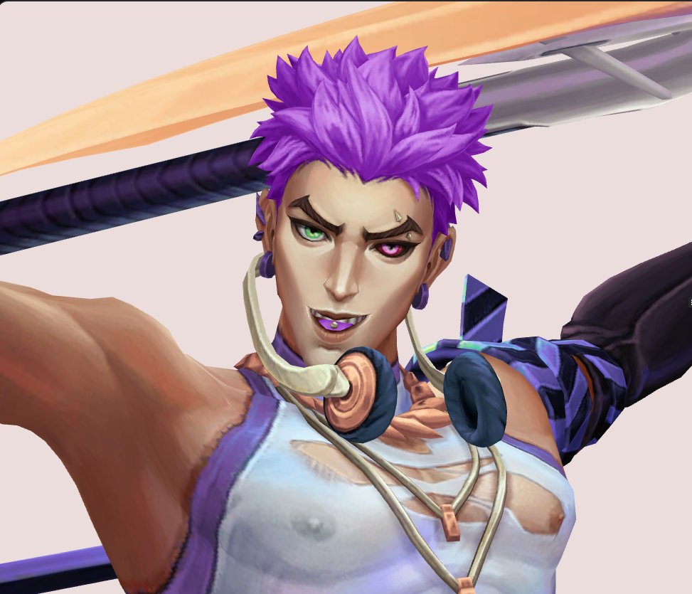 One_eyedOni's tweet photo. Kayn, the hair dye goes on your hair, not your tongue. idiot. https://t.co/rlyaqIgUgV