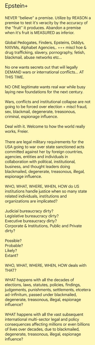 MasterBantering's tweet photo. @BradPaquetteMI @garypageau @LassinMI @DonnieDetroit19 Noob take
✡️🟥💊2💪?
Epstein🇮🇱⬛✉️🪤?👇

🇮🇷🚧from Central Bank system &amp; SWIFT!

WHAT role does🇮🇷have in:
1) 🌍🇪🇺🇨🇳🇬🇧++
gray &amp; blackmarket💰flows?

2) ME Petro💲📈&amp;📉?

3) ME ubiquitous: slavery sex🔫💊💣trafficking🤫

4) Should🇮🇷40+yrs SOH🚧threat remain geopolitical reality♾️? https://t.co/k0F69PWRqH