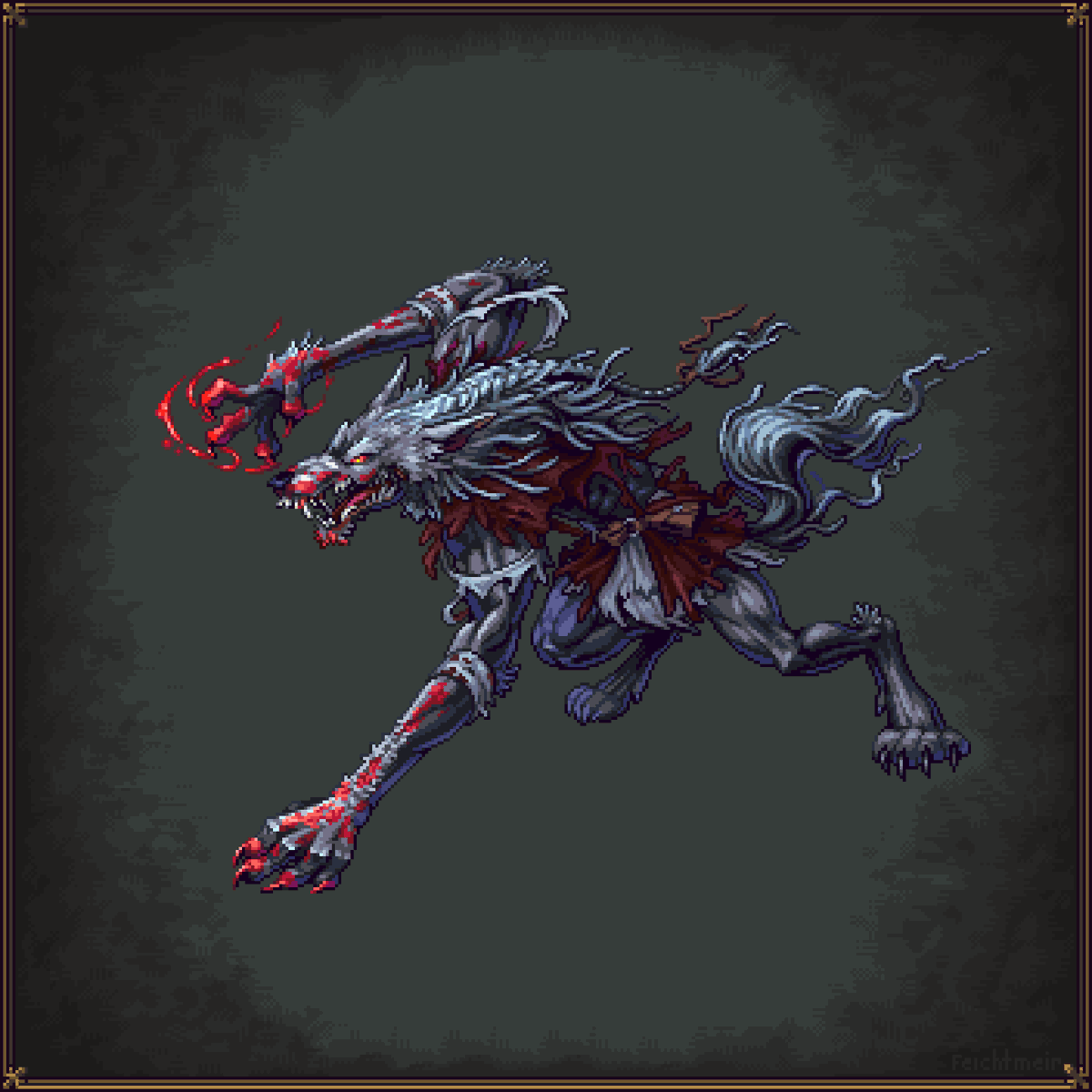 cyangmou's tweet photo. A werewolf concept for Vampire Tactics The work on the trailer and steampage is on track. We can't wait to reveal the game and show you some moving pictures, still there is a lot left to do. https://t.co/jAKdVUPvDO