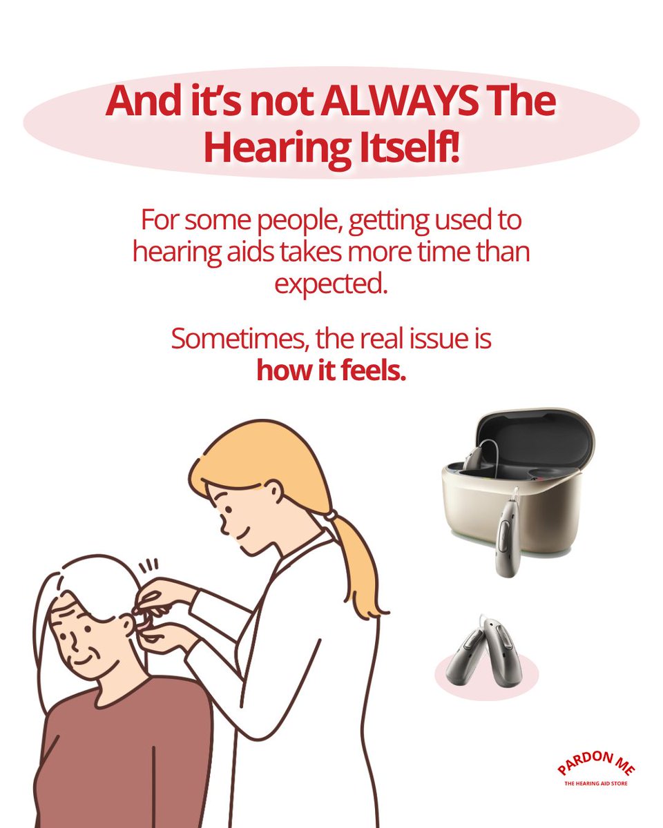PardonMeHear's tweet photo. Are your hearing aids spending more time in their case than in your ears? You aren't alone—and you don't have to just "deal with it." 

At Pardon Me Hearing, we know that getting used to hearing devices takes time. Sometimes the issue isn't your hearing; it’s a minor adjustment to the fit, the programming, or the background noise settings.

We’re a Canadian, family-owned business built on a simple promise: Better Hearing. Spend Less. That means transparent pricing, honest advice, and zero high-pressure sales tactics. We don't just hand you a device and send you on your way—we’re here to help you fine-tune your devices until they feel natural, comfortable, and tailored to your everyday life. 

Don't give up on better hearing. Drop by or give us a call to book your follow-up appointment today! 

📍Vernon, BC | 778-475-4327
📍Salmon Arm, BC | 778-489-2220
📍White Rock, BC | 604-385-4327
📍Courtenay, BC | 778-225-3277
📍North Vancouver, BC | 604-983-4327
📍Kelowna, BC | 778-478-3277

#PardonMe #HearingCare #HearingClinic #HearingAids #CanadianBusiness