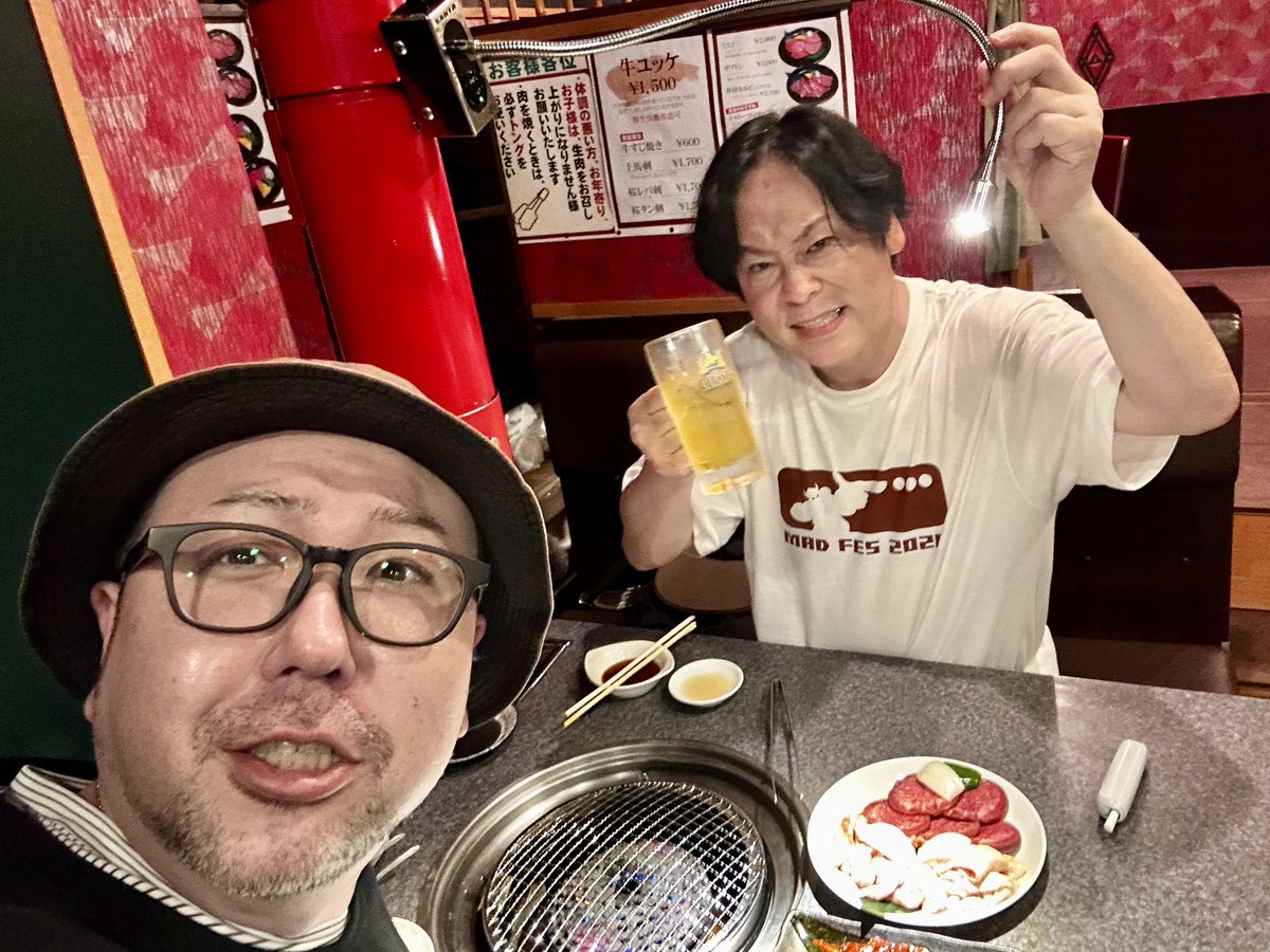 tommysaketomo's tweet photo. タケシさん2DAY′s🔥

ご来店ありがとうございました😊

いつもの焼肉で打ち上げやで〜！！

#とみヰ https://t.co/k7JyajchOW