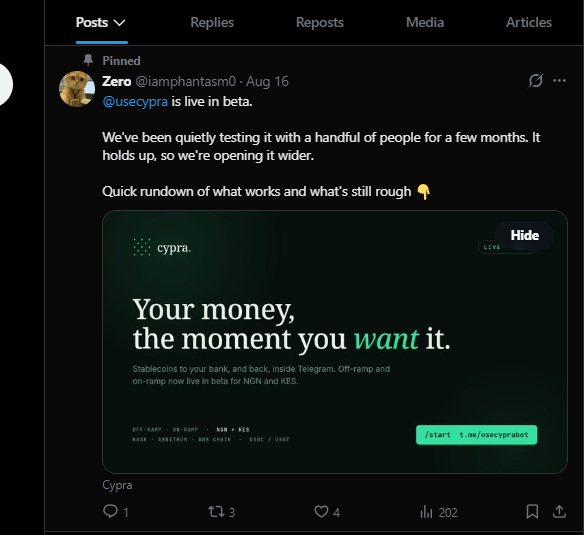 tracksuit92's tweet photo. solana just interacted with this guys tech, you say "hi" to interact with ti and get started.

he has no coin, but he has a solana wallet in his bio and linked on his frontrun.

essentially he is building and "onchain bank" powered by @solana and they just responded

https://t.co/So47jIHBaZ