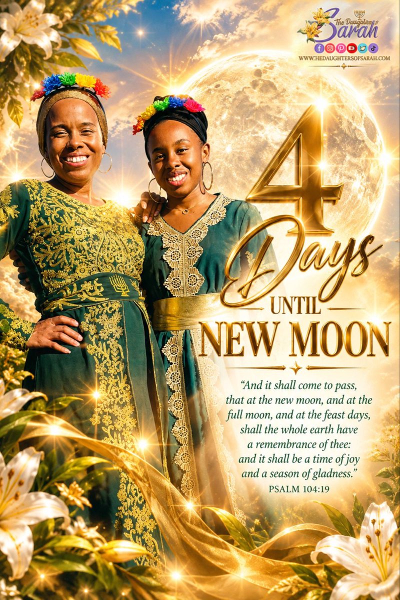 DOS_IUIC's tweet photo. Iโve been waiting all month for this! ๐ 4 days until the New Moon! Letโs prepare! ๐๐พ๐๐พ
#NewMoon #HighHolyDays #Fellowship #Joyfulness #Gladness #CommandmentKeepers https://t.co/u0BijAZqHU
