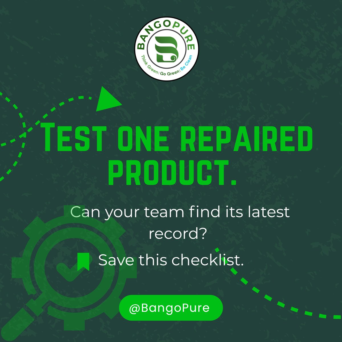bangopure's tweet photo. A product can change while its record stands still. A useful repair handover includes the product ID, work completed, date and supporting evidence. Which part of that handover is hardest for your team? #BangoPure #CircularEconomy #ProductTraceability https://t.co/nSsABWgv7H
