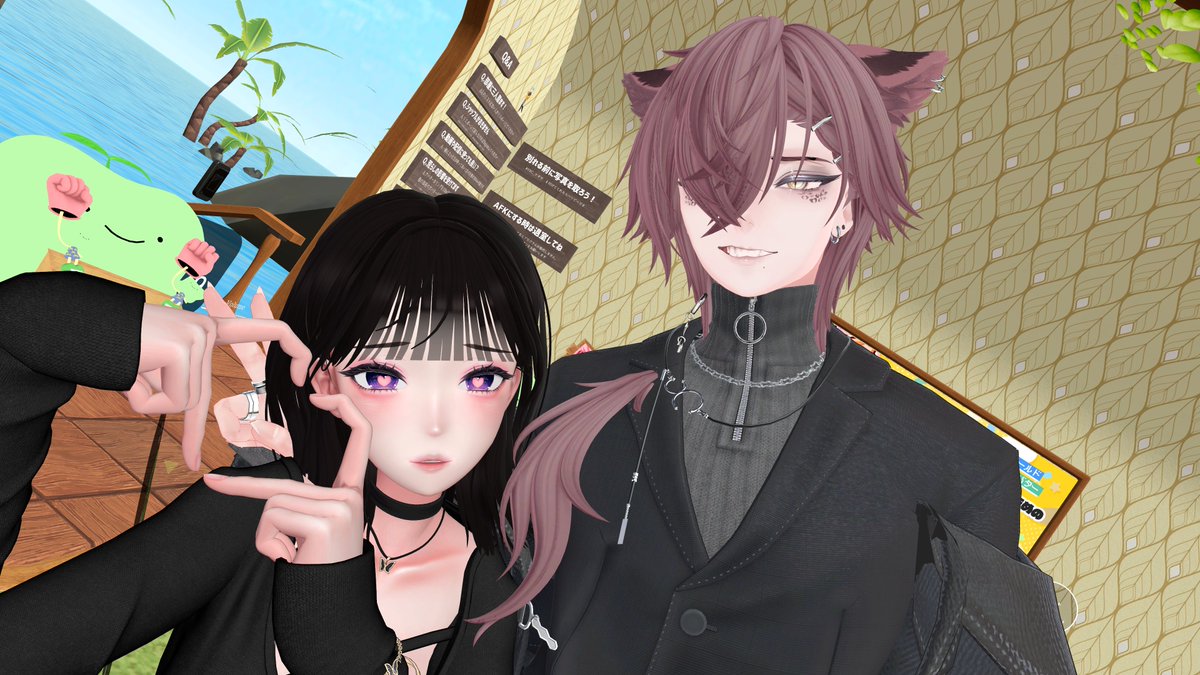 vrc_GODMXIMAM's tweet photo. NAGISAでまた出会っちゃった(⋈◍＞◡＜◍)。✧♡
二人であごなくなるぐらい笑ったｗｗｗ https://t.co/jJ82k5yQvh