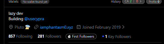 tracksuit92's tweet photo. solana just interacted with this guys tech, you say "hi" to interact with ti and get started.

he has no coin, but he has a solana wallet in his bio and linked on his frontrun.

essentially he is building and "onchain bank" powered by @solana and they just responded

https://t.co/So47jIHBaZ