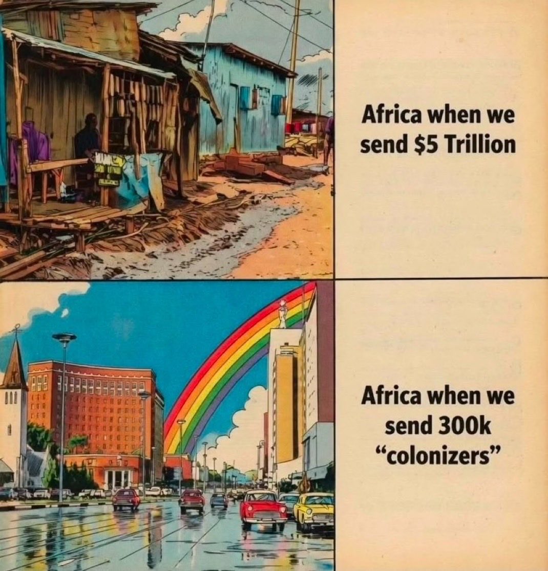 dalepartridge's tweet photo. Wherever White people live, Black people want to join. Wherever Black people live, White people want to avoid. 

Why is this? 

Because Whites and Blacks, regardless of religion or culture, produce different civilizations.

Whites produce generally safe, clean, and productive societies. 

Blacks produce almost exclusively unsafe, dirty, and unproductive societies.

This has been the recorded case for millennia and is consistent across continents and cultures. 

It’s true in Europe, America, Canada, and Australia. It’s also true in Africa.

These problems are not fixed with money. White nations have given trillions in aid to African nations. It’s not fixed by Christianity, White missionaries have been faithful and many African nations now have majority Christian populations. 

What is the solution? White, Christian colonization. Why? Because it changes leadership from people who cannot build great civilizations to those who can.

The theology behind this phenomenon is rooted in Genesis 9-11.