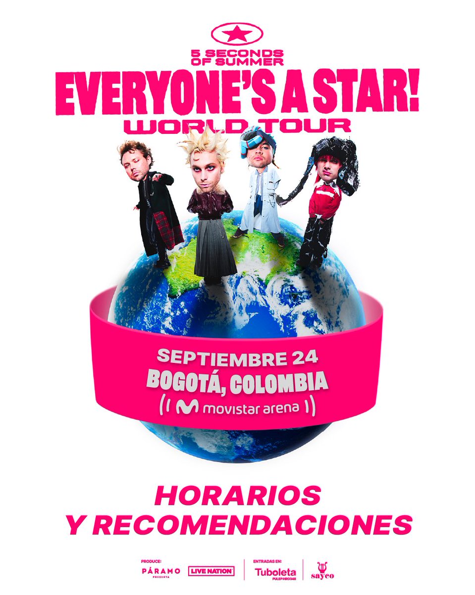 paramo_presenta's tweet photo. ¡Ya casi nos vemos, @5SOS! 🔆

Guarda los horarios y recomendaciones para disfrutar de esta noche desde el inicio.

🎫 Entradas a través de https://t.co/hJr6M0A45N https://t.co/WV1uoPJCOw