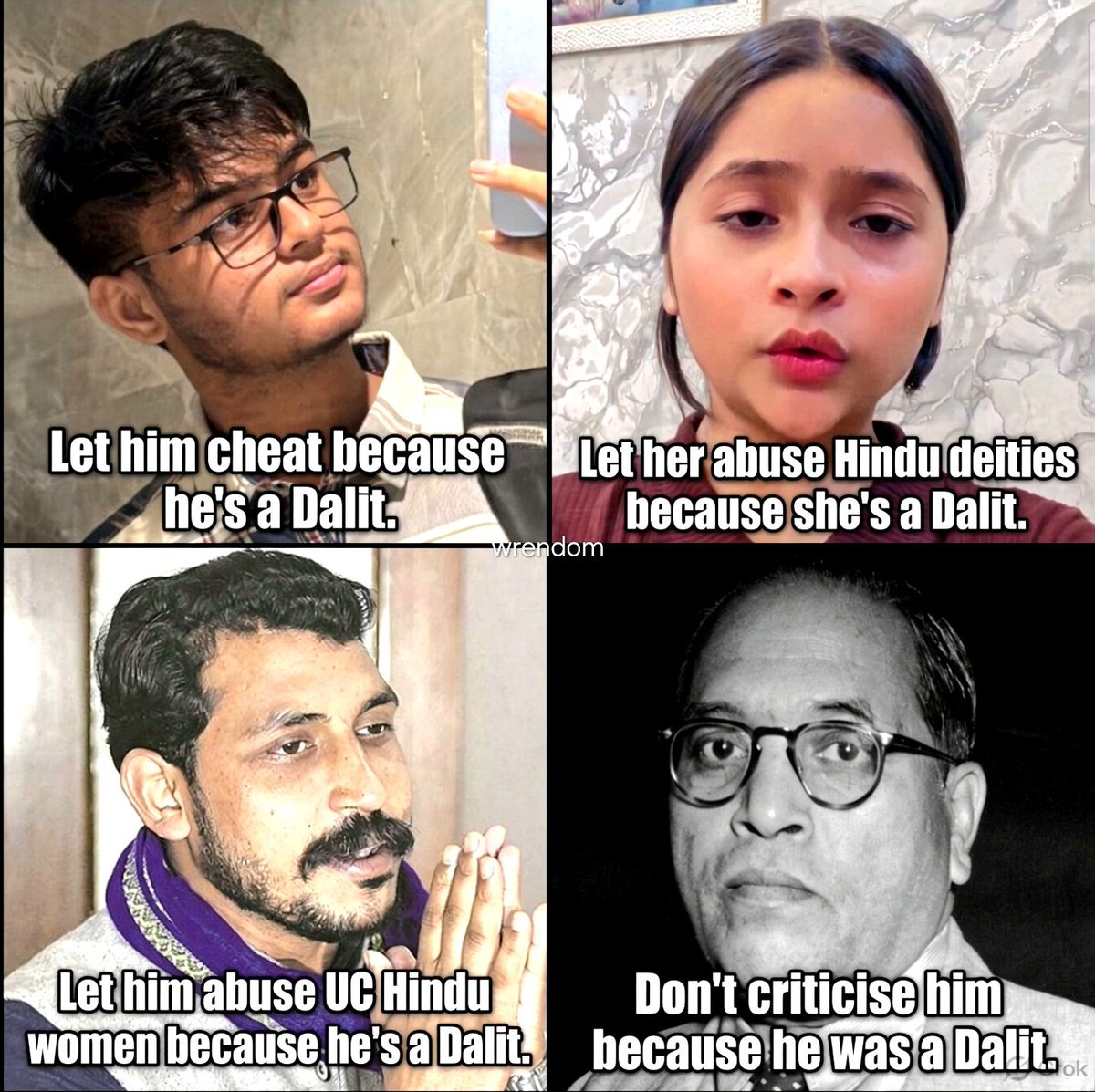 wrendomx's tweet photo. Dalit privilege https://t.co/4Ji9vMrjiE