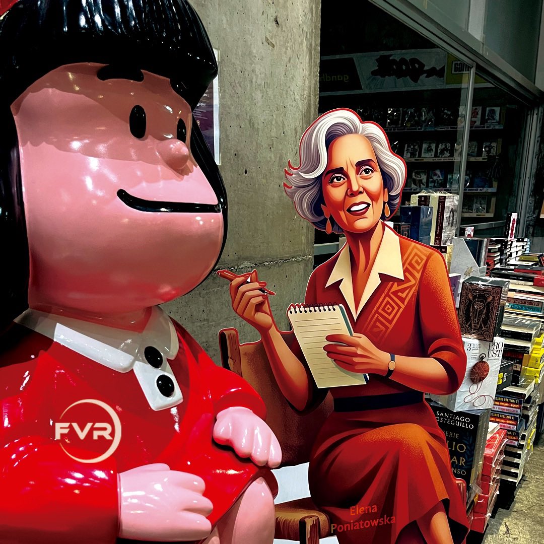 FVR_TaxMan's tweet photo. Me agradó el estilo en @LibreriasGandhi (Quevedo), muchas ilustraciones con escritores, la presente foto vemos a Elena Poniatowska, ecordando una frase de ella “La cultura no puede estar al margen de la ética”, en este miércoles 23 de septiembre. #elenaponiatowska #libros https://t.co/WDAmNxLprh